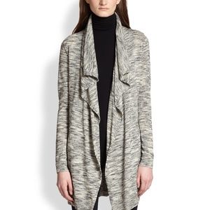 Theory Trincy Open Front Cardigan Space Dye
